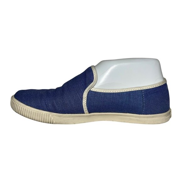Toms Ortholite Blue Canvas Slip On Loafers Shoes Women's 7.5 - Picture 4 of 10